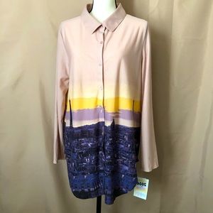 NWT LuLaRoe Valentina Paris Cityscape Shirt